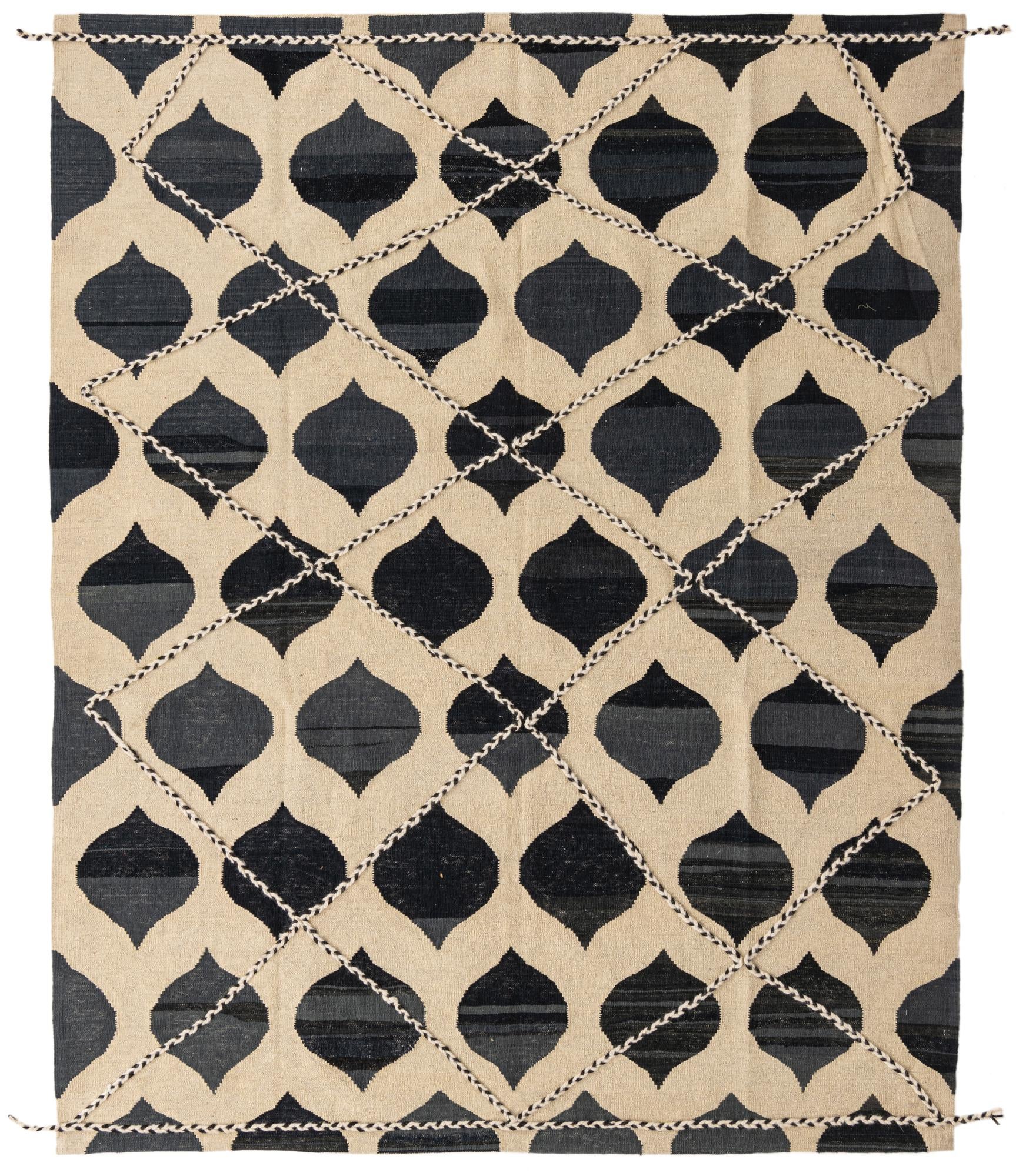 6' 5 x 7' 10 Hand Knotted Moroccan Wool Rug