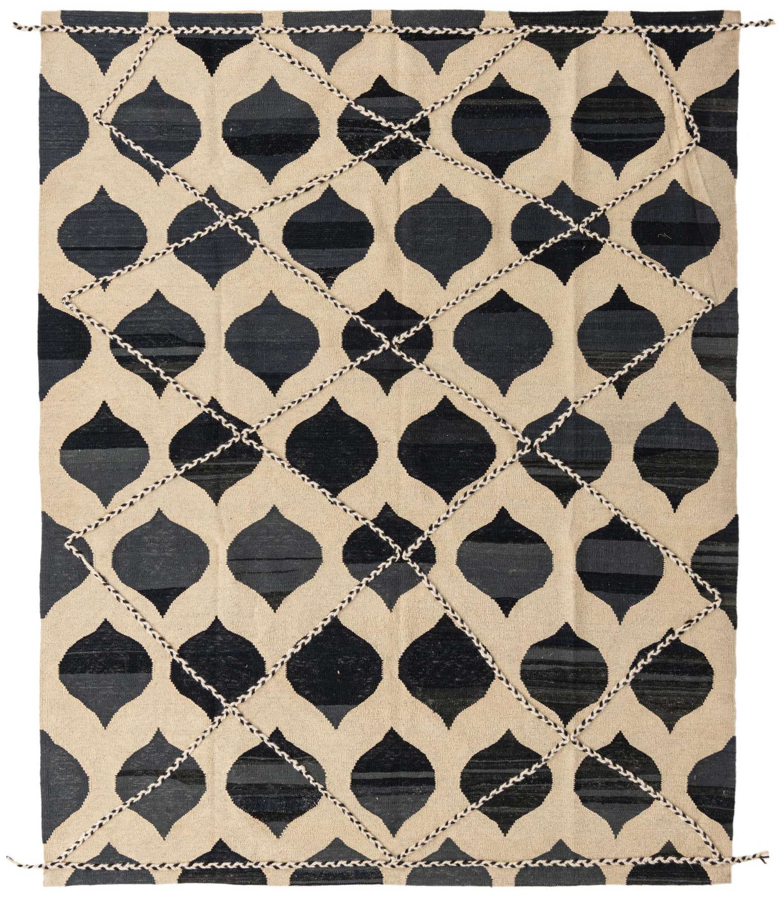 6' 5 x 7' 10 Hand Knotted Moroccan Wool Rug