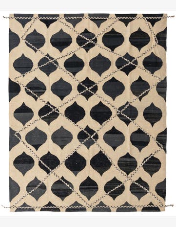 6' 5 x 7' 10 Hand Knotted Moroccan Wool Rug