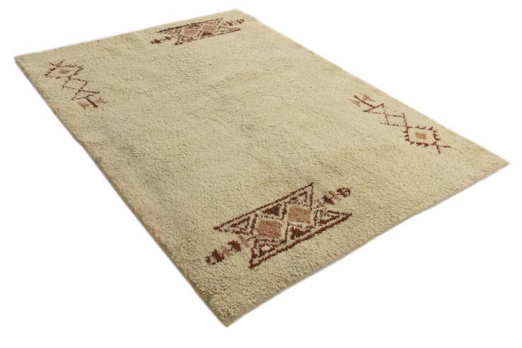 Detail image of 5' 5 x 7' 6 Hand Knotted Moroccan Wool Rug