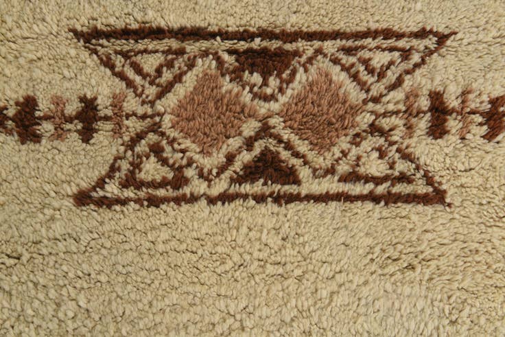 Detail image of 5' 5 x 7' 6 Hand Knotted Moroccan Wool Rug