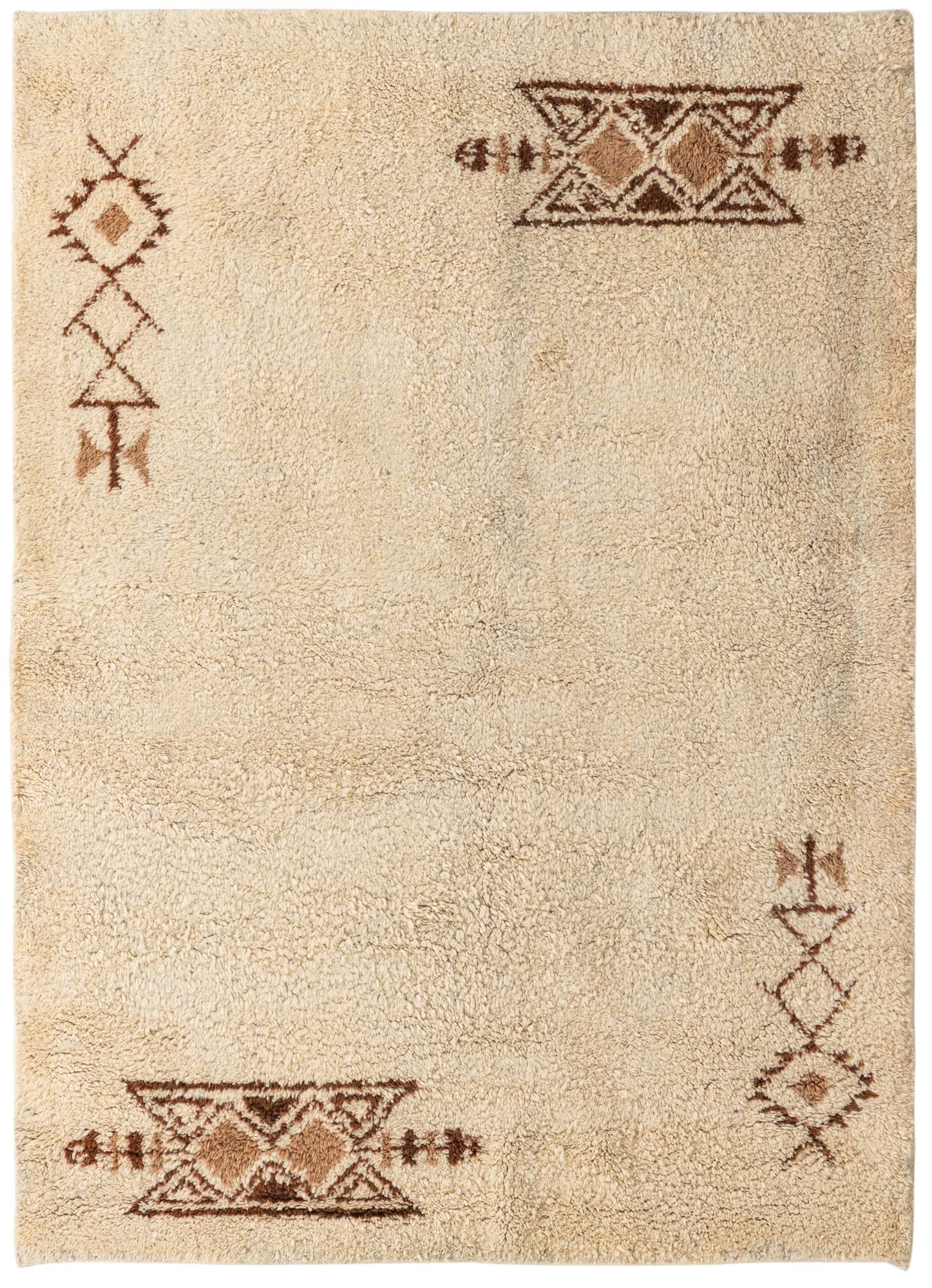 5' 5 x 7' 6 Hand Knotted Moroccan Wool Rug
