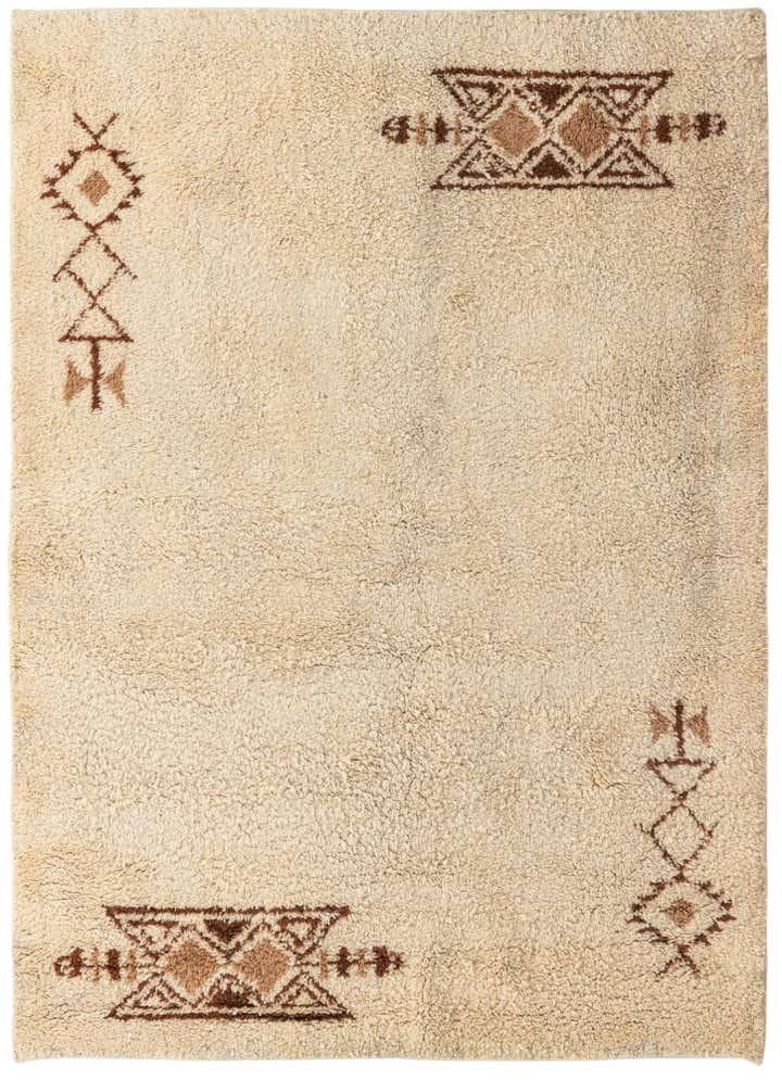 5' 5 x 7' 6 Hand Knotted Moroccan Wool Rug