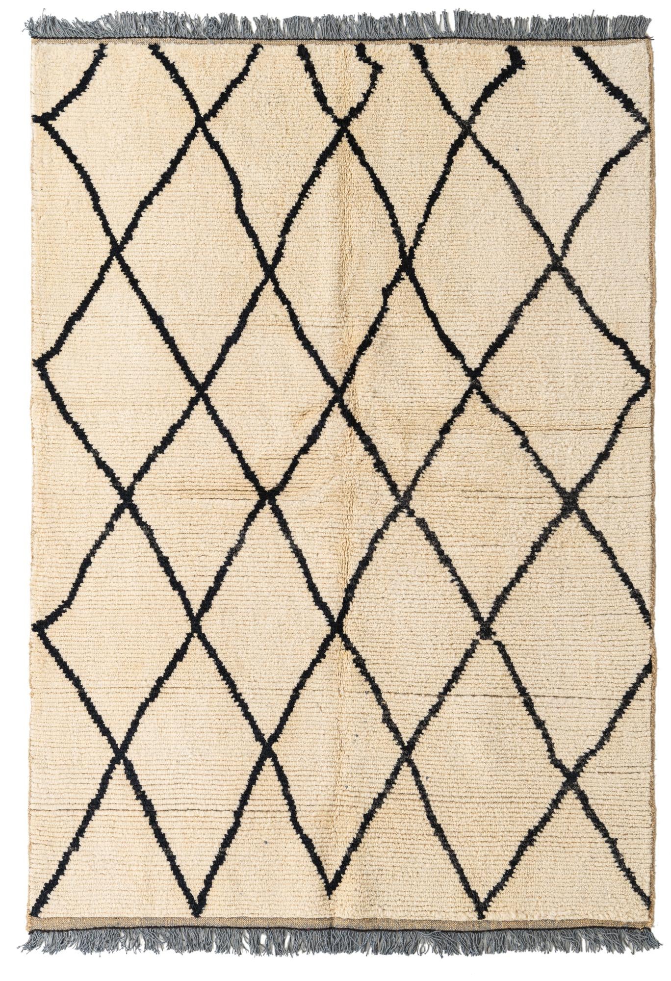 5' 2 x 7' 6 Hand Knotted Moroccan Wool Rug