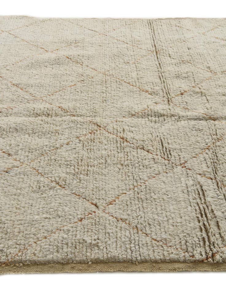 Detail image of 6' 2 x 9'  Hand Knotted Moroccan Wool Rug