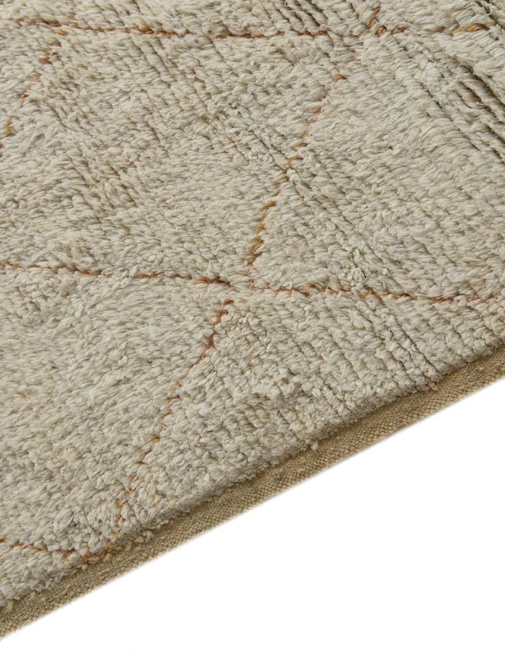 Detail image of 6' 2 x 9'  Hand Knotted Moroccan Wool Rug