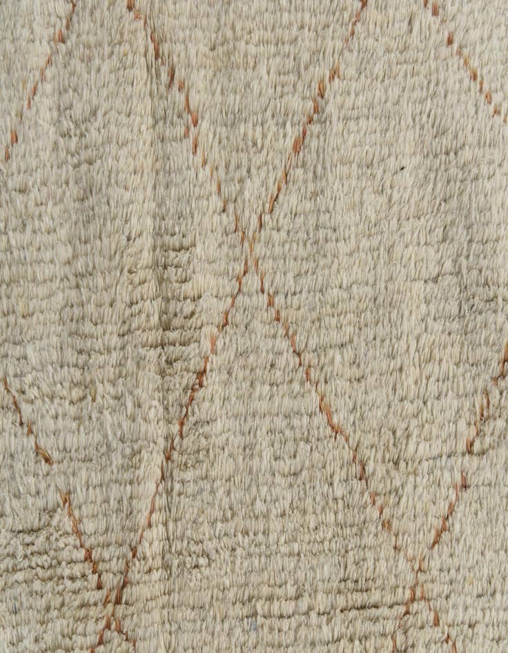 Detail image of 6' 2 x 9'  Hand Knotted Moroccan Wool Rug