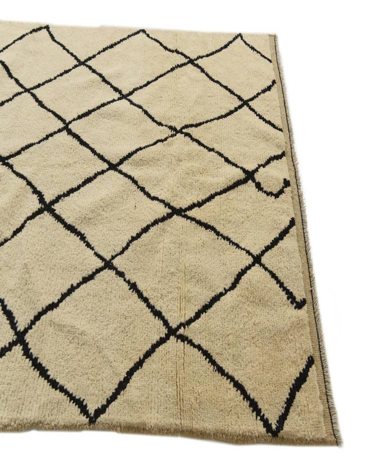 Detail image of 5' 3 x 7' 3  Hand Knotted Moroccan Wool Rug