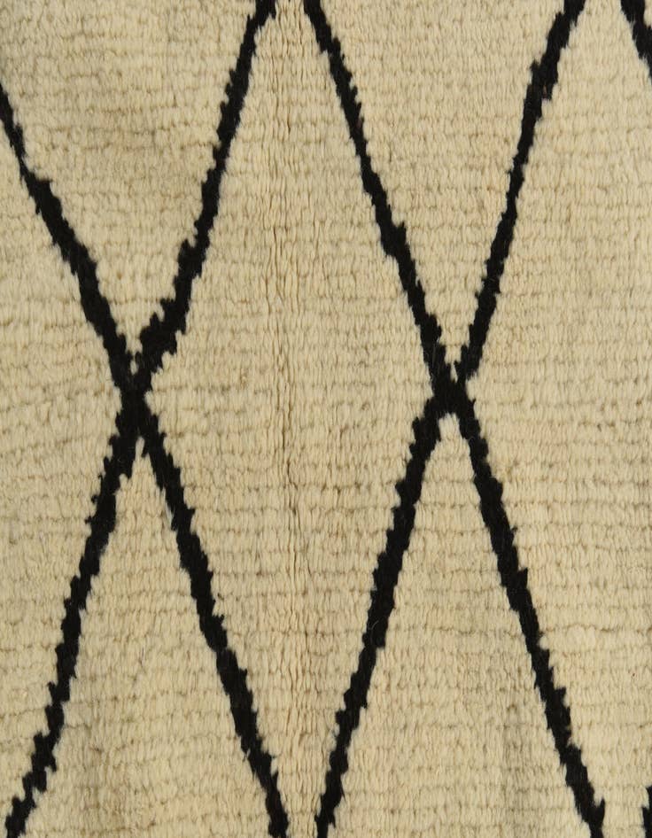 Detail image of 5' 3 x 7' 3  Hand Knotted Moroccan Wool Rug