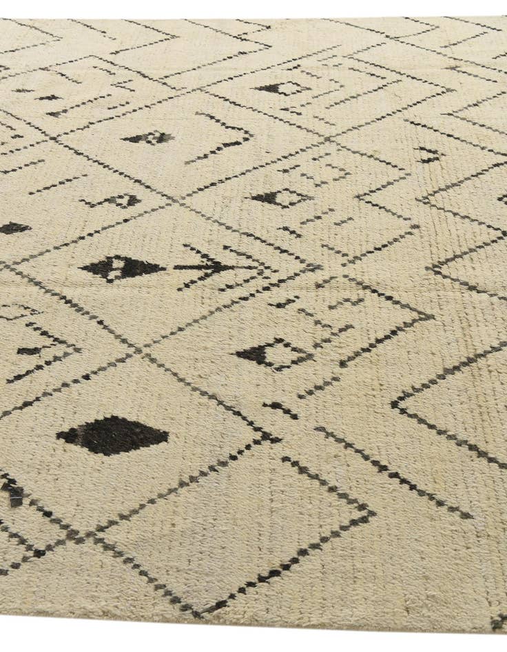 Detail image of 7' 10 x 11' 1  Hand Knotted Moroccan Wool Rug