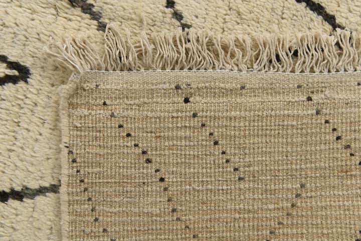 7' 10 x 11' 1 Hand Knotted Moroccan Wool Rug