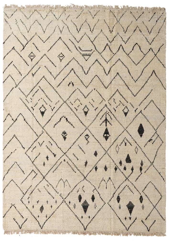 7' 10 x 11' 1 Hand Knotted Moroccan Wool Rug