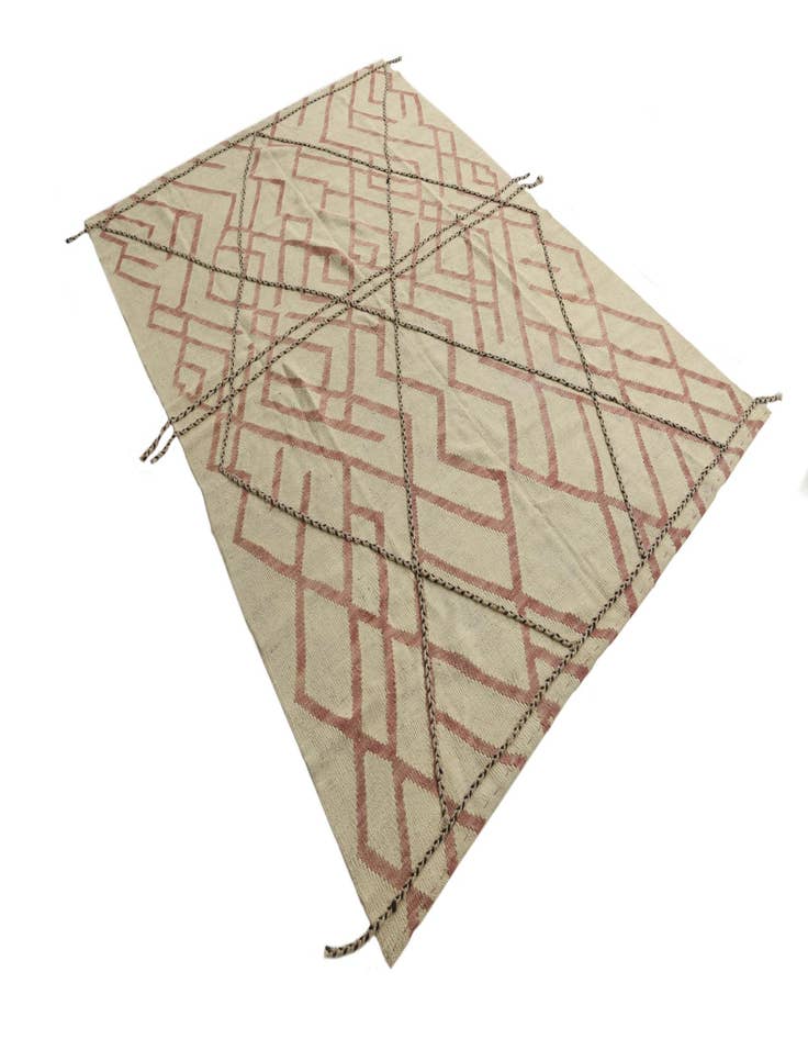 Detail image of 5' 9 x 7' 8  Hand Knotted Moroccan Wool Rug