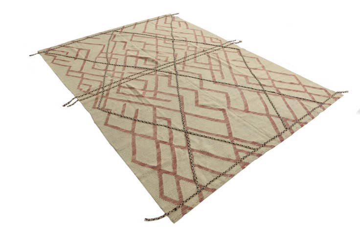 Detail image of 5' 9 x 7' 8 Hand Knotted Moroccan Wool Rug