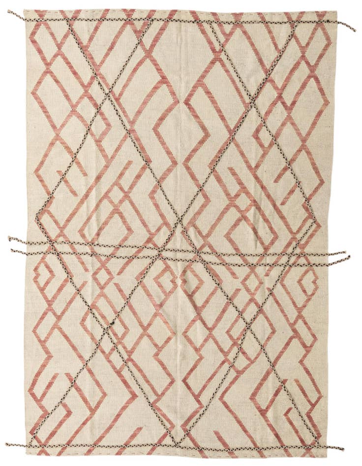 Detail image of 5' 9 x 7' 8 Hand Knotted Moroccan Wool Rug