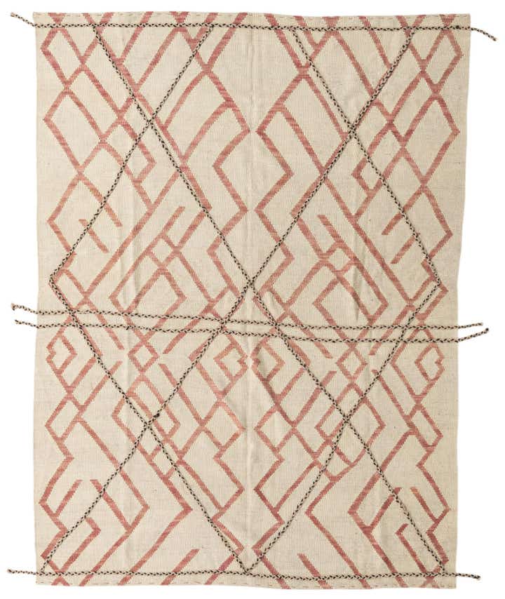 5' 9 x 7' 8 Hand Knotted Moroccan Wool Rug