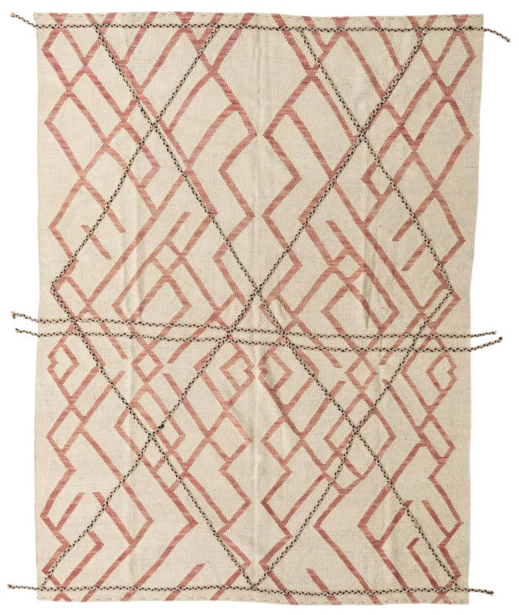 Detail image of 5' 9 x 7' 8 Hand Knotted Moroccan Wool Rug