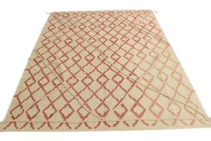 6' 4 x 8' Hand Knotted Moroccan Wool Rug