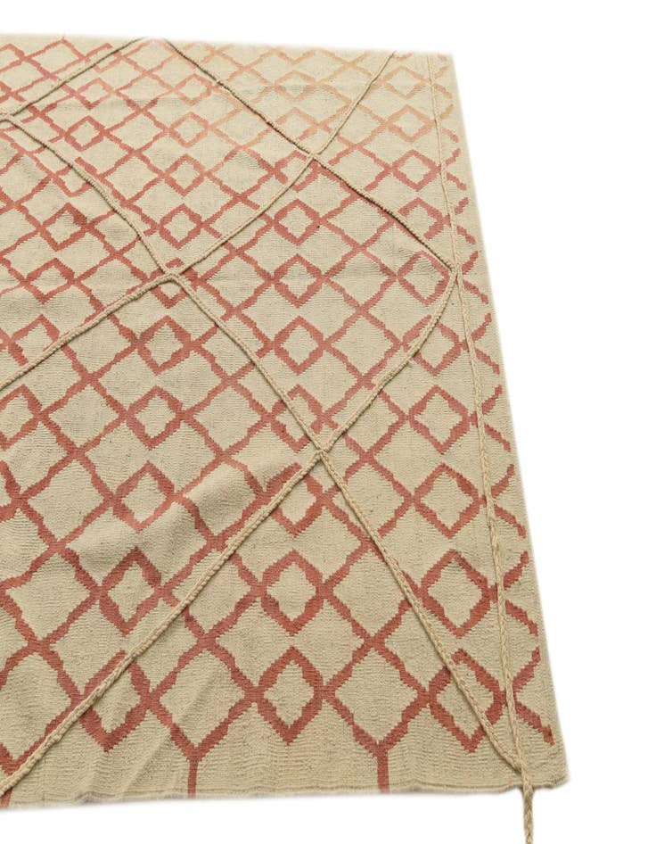 Detail image of 6' 4 x 8'  Hand Knotted Moroccan Wool Rug