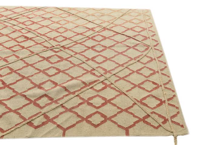 6' 4 x 8' Hand Knotted Moroccan Wool Rug