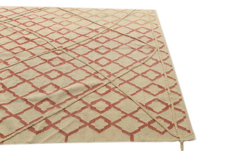 Detail image of 6' 4 x 8' Hand Knotted Moroccan Wool Rug