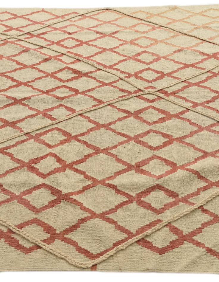Detail image of 6' 4 x 8'  Hand Knotted Moroccan Wool Rug