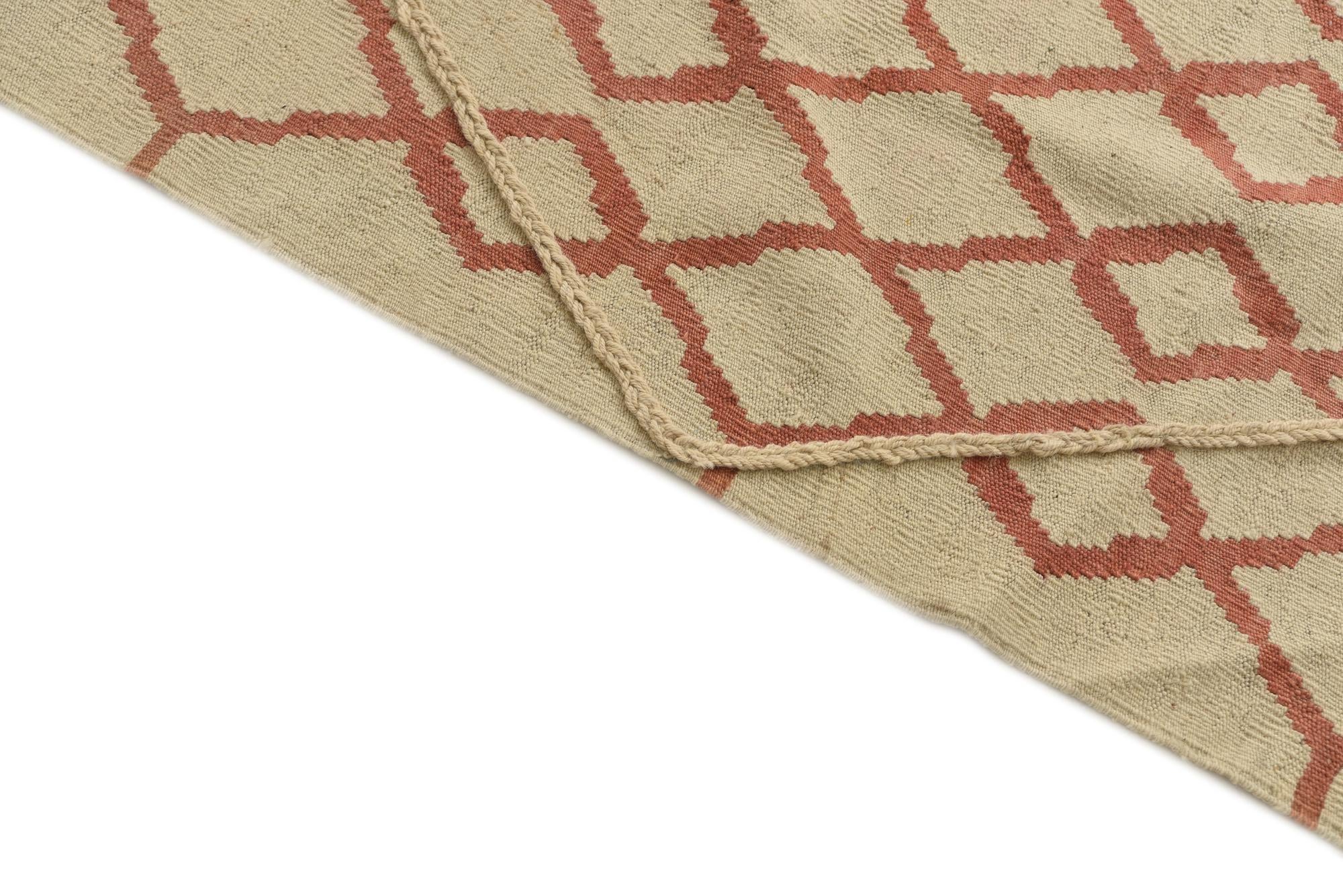 6' 4 x 8' Hand Knotted Moroccan Wool Rug