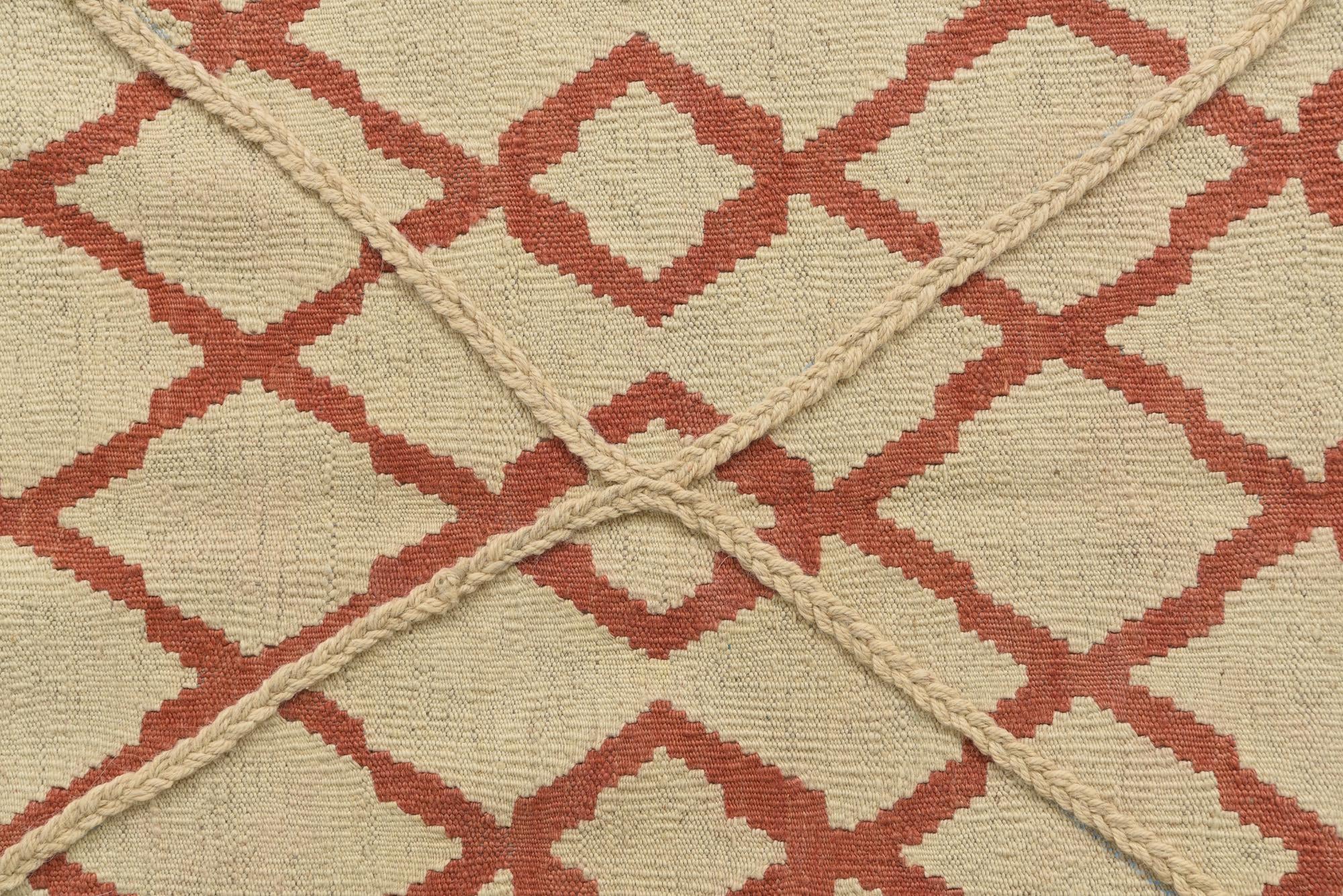 6' 4 x 8' Hand Knotted Moroccan Wool Rug