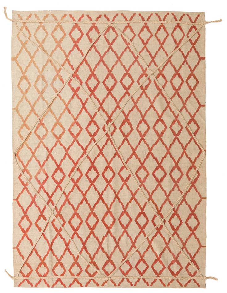 Detail image of 6' 4 x 8' Hand Knotted Moroccan Wool Rug