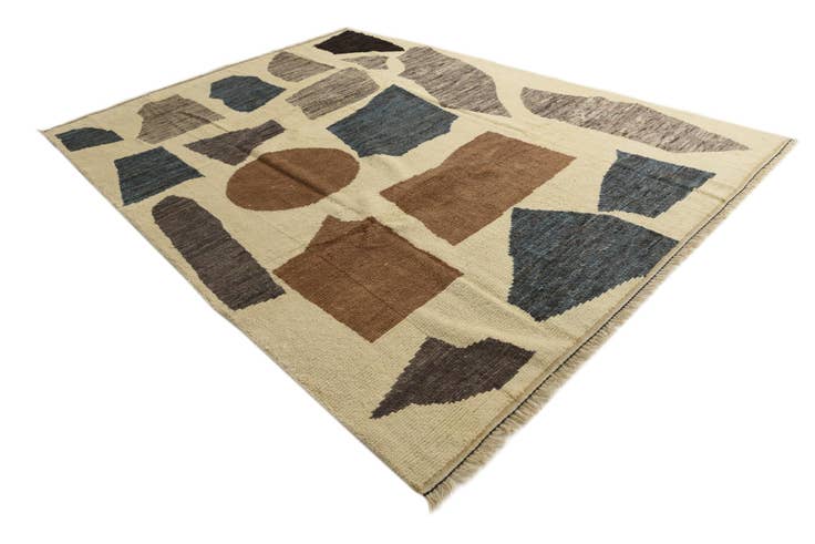 Detail image of 8' 10 x 11' 10 Hand Knotted Moroccan Wool Rug