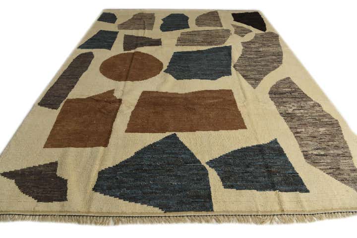 8' 10 x 11' 10 Hand Knotted Moroccan Wool Rug
