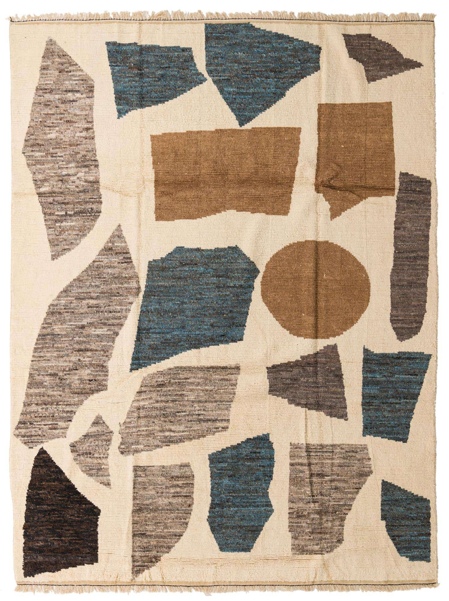 8' 10 x 11' 10 Hand Knotted Moroccan Wool Rug