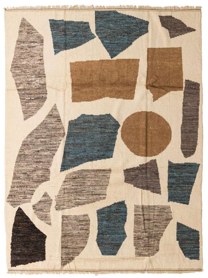 8' 10 x 11' 10 Hand Knotted Moroccan Wool Rug