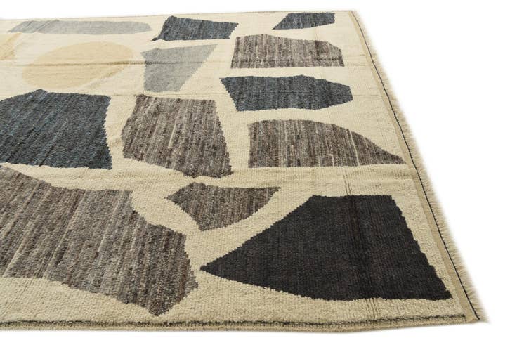 Detail image of 10' 3 x 12' 6 Hand Knotted Moroccan Wool Rug