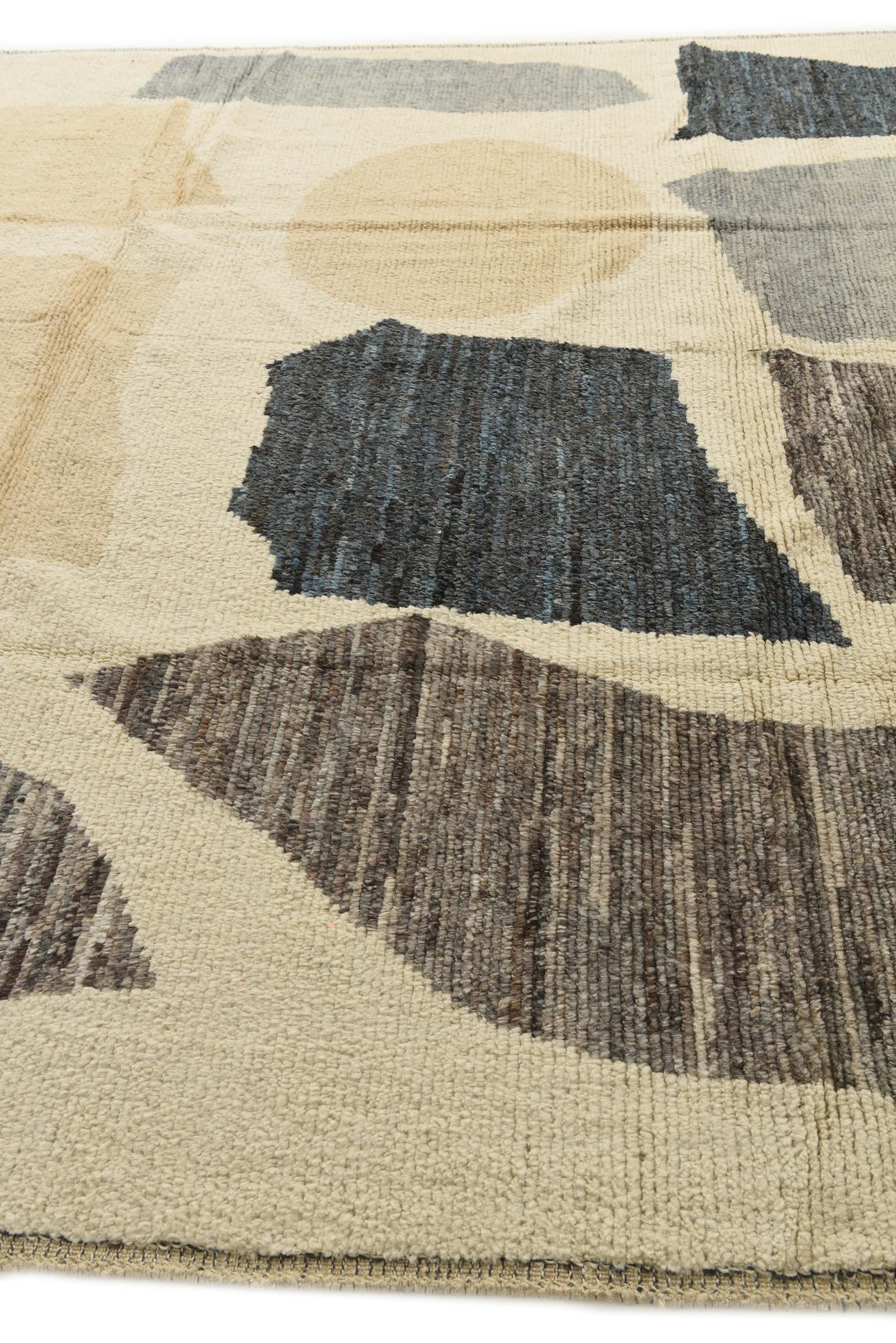 10' 3 x 12' 6 Hand Knotted Moroccan Wool Rug