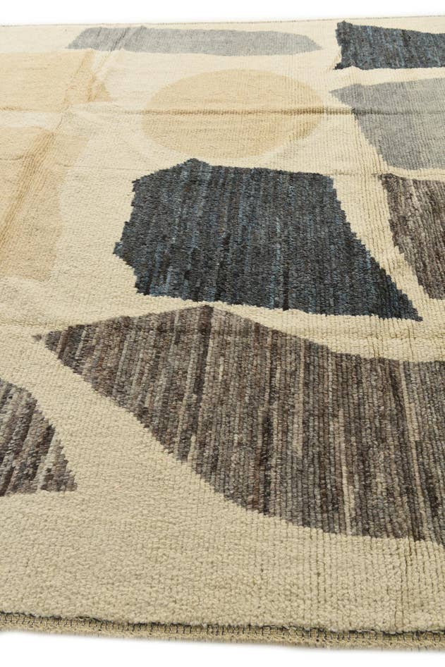 Detail image of 10' 3 x 12' 6 Hand Knotted Moroccan Wool Rug