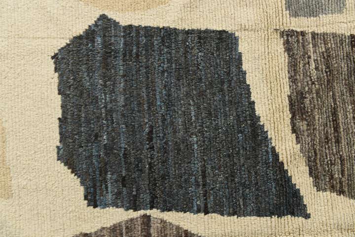 10' 3 x 12' 6 Hand Knotted Moroccan Wool Rug