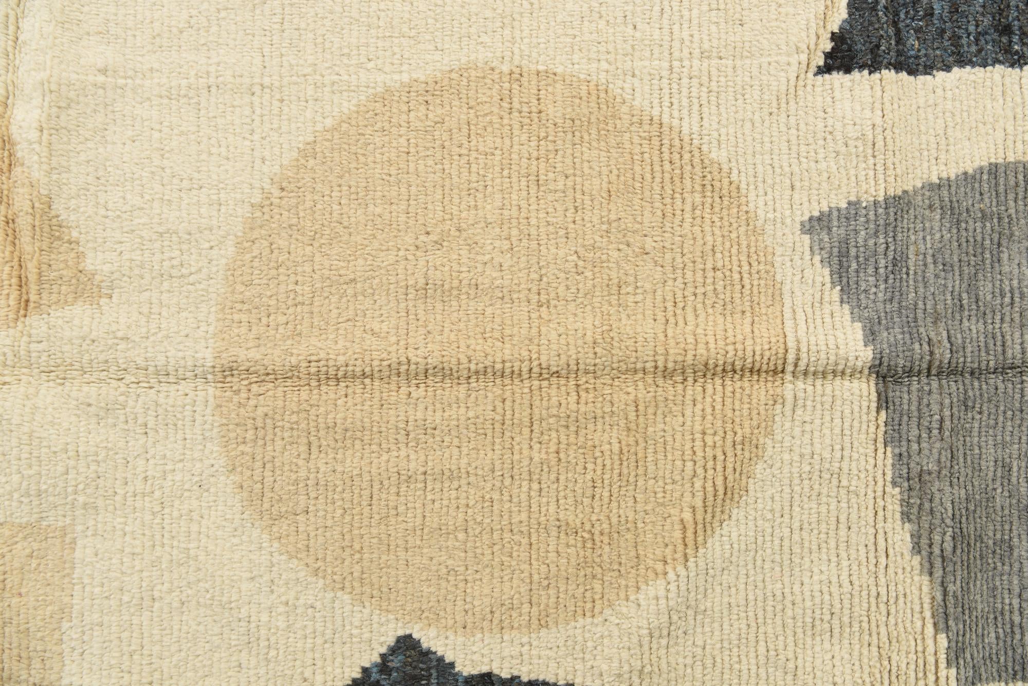 10' 3 x 12' 6 Hand Knotted Moroccan Wool Rug