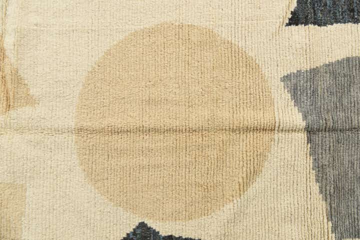 10' 3 x 12' 6 Hand Knotted Moroccan Wool Rug