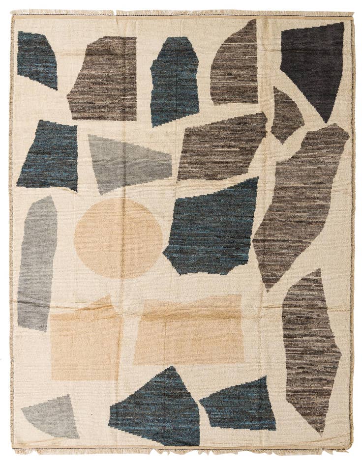 Detail image of 10' 3 x 12' 6 Hand Knotted Moroccan Wool Rug