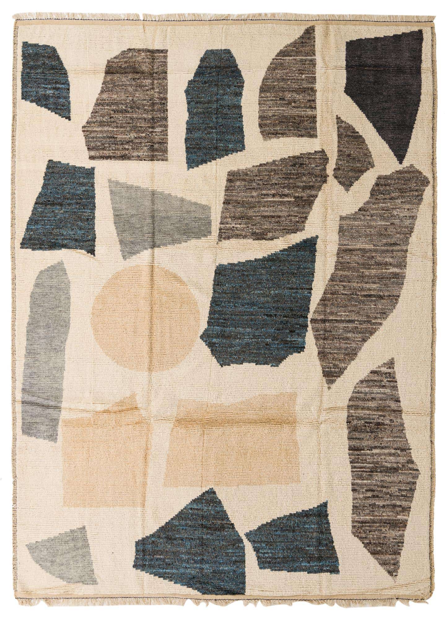 10' 3 x 12' 6 Hand Knotted Moroccan Wool Rug