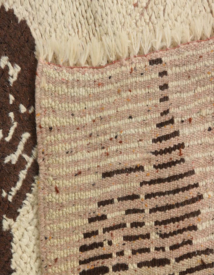 Detail image of 2' 6 x 4' 7  Hand Knotted Moroccan Wool Rug