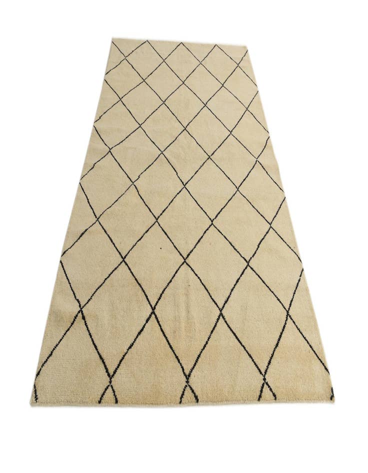 Detail image of 5' 6 x 8'  Hand Knotted Moroccan Wool Rug