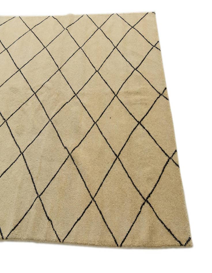 Detail image of 5' 6 x 8'  Hand Knotted Moroccan Wool Rug