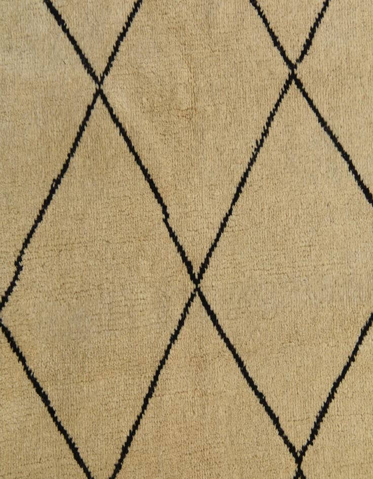 Detail image of 5' 6 x 8'  Hand Knotted Moroccan Wool Rug