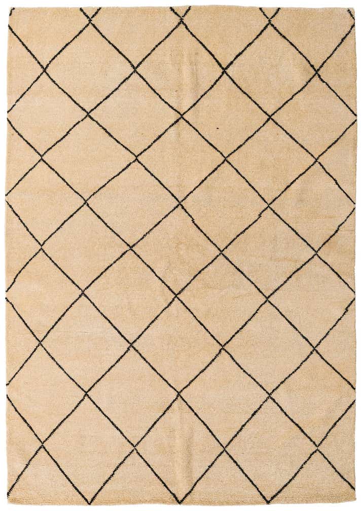 5' 6 x 8' Hand Knotted Moroccan Wool Rug