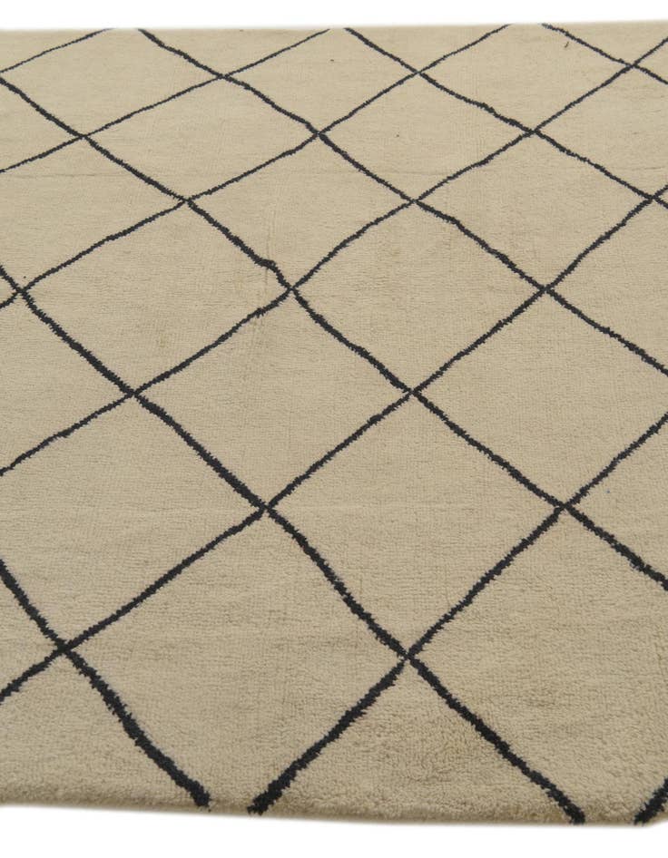 Detail image of 5' 5 x 8'  Hand Knotted Moroccan Wool Rug