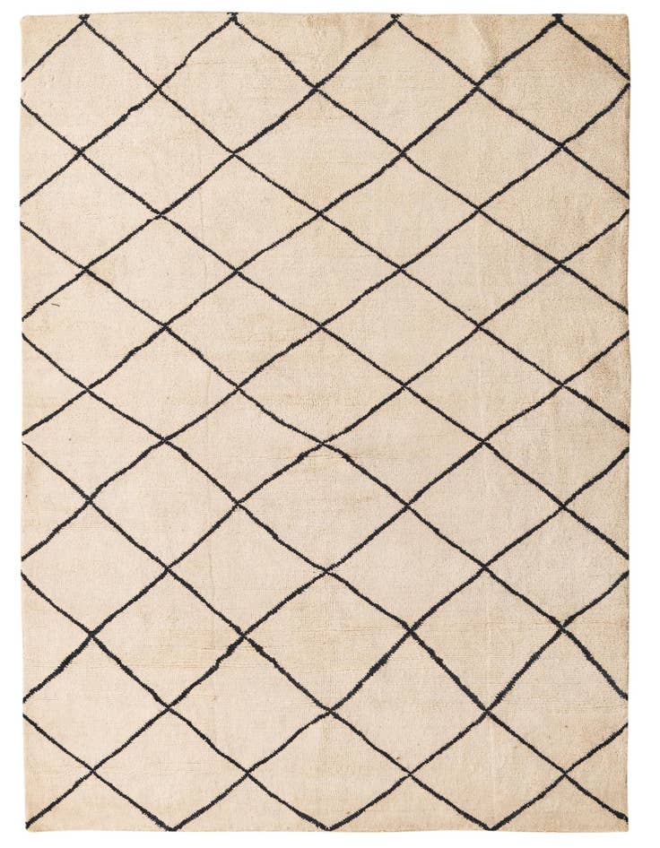 Detail image of 5' 5 x 8' Hand Knotted Moroccan Wool Rug