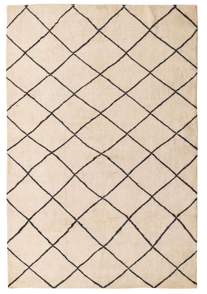 5' 5 x 8' Hand Knotted Moroccan Wool Rug