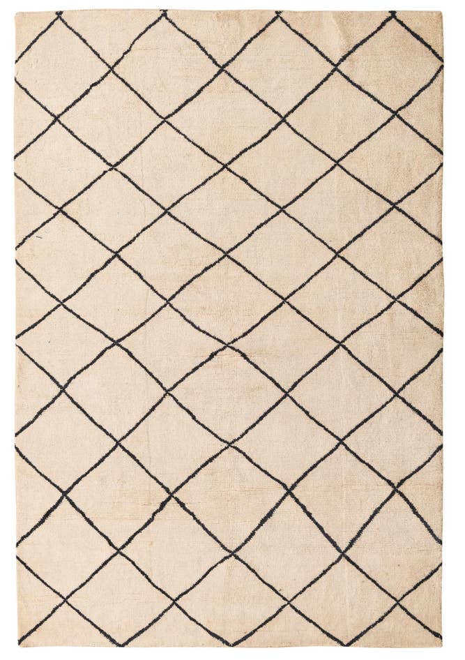 Detail image of 5' 5 x 8' Hand Knotted Moroccan Wool Rug